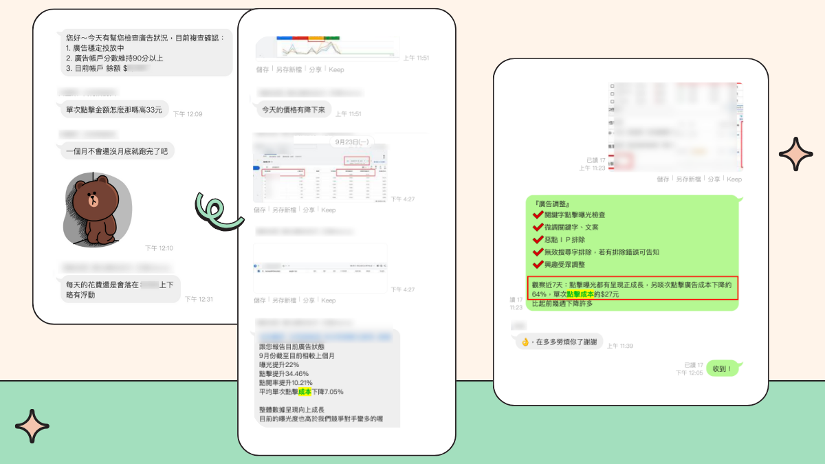 我們成功降低Google廣告成本攀升的實績之1